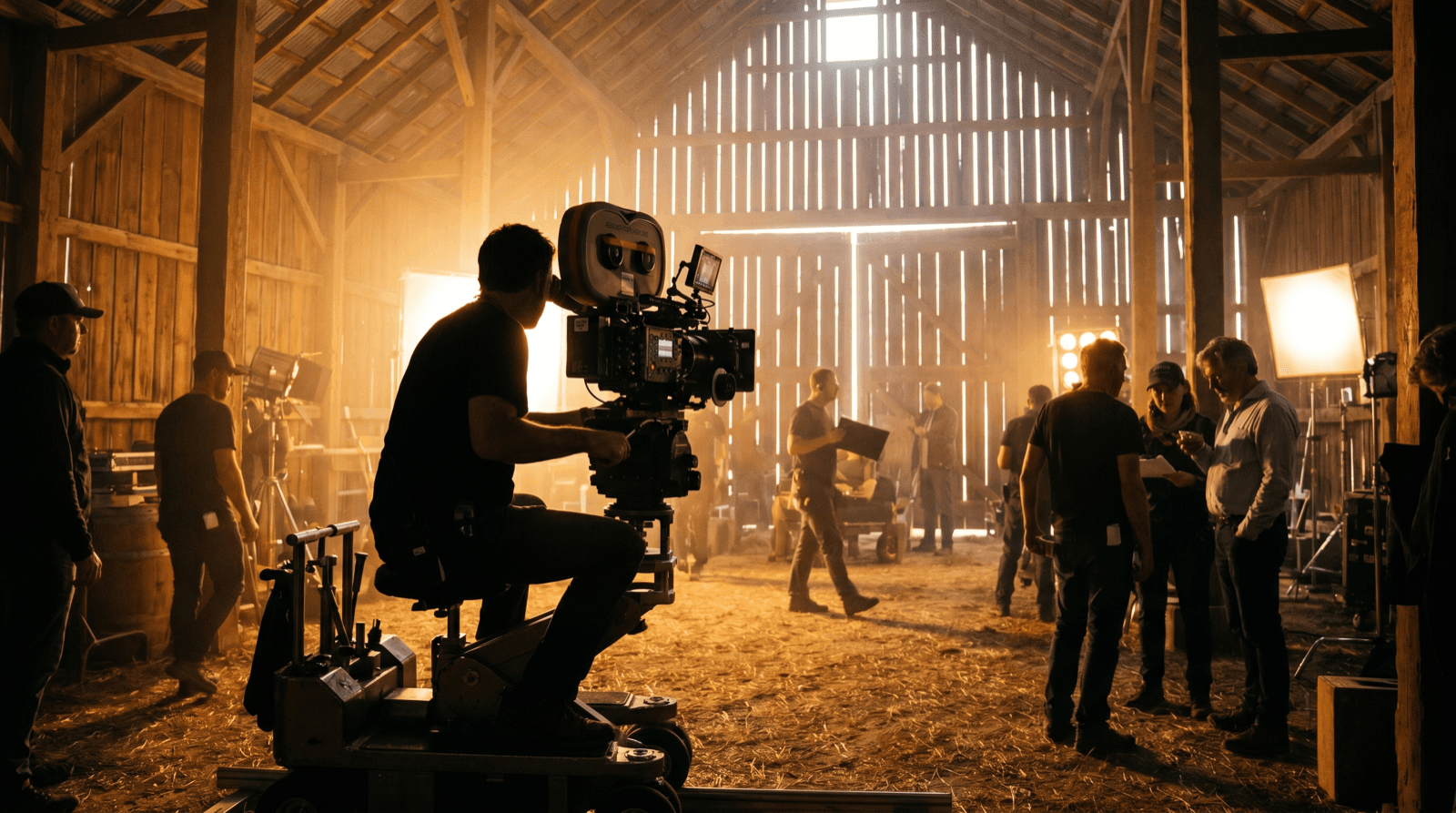 Traditional film shoot vs AI-generated production